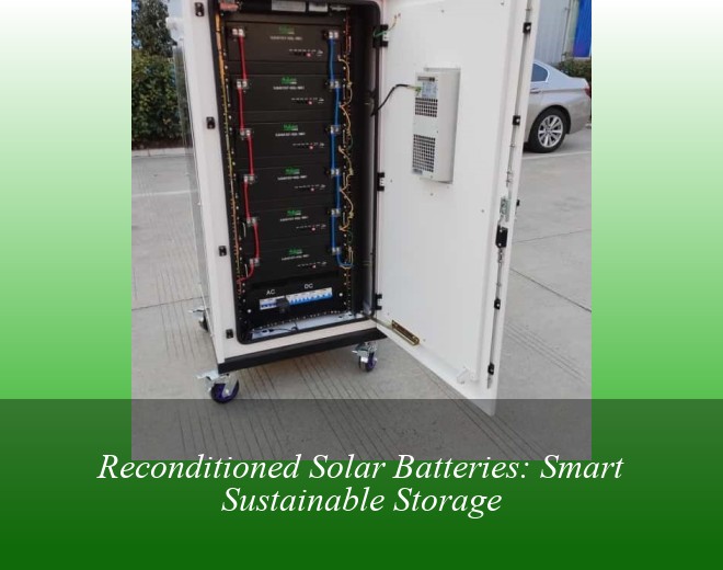 Reconditioned Solar Batteries: Smart Sustainable Storage